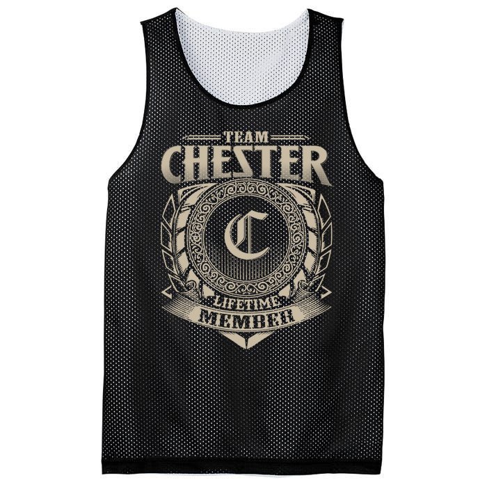 Team CHESTER Lifetime Member CHESTER Name Personalized Mesh Reversible Basketball Jersey Tank