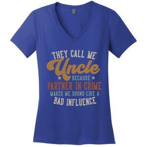 They Call Me Uncle Funny FatherS Day Uncle Gift Women's V-Neck T-Shirt