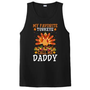 Thanksgiving Costume My Favorite Turkeys Call Me Daddy Gift PosiCharge Competitor Tank