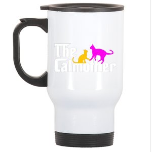 The Cat Mother Mothers Day Cat Owner Cat Mom Gifts Stainless Steel Travel Mug