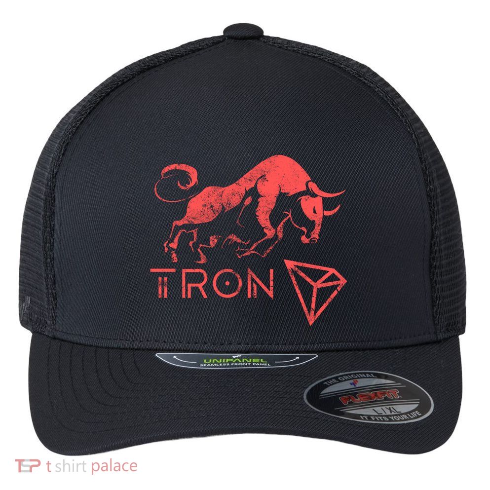 Tron Crypto Millionaire Bullrun Hodl Trx Token To The Moon! Gift Flexfit Unipanel Trucker Cap