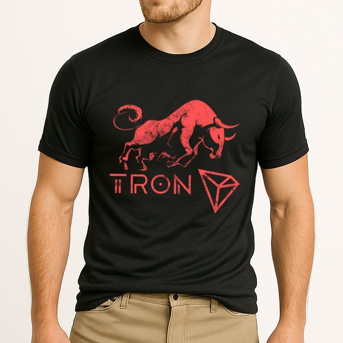 Tron Crypto Millionaire Bullrun Hodl Trx Token To The Moon! Gift Cooling Performance Crew T-Shirt
