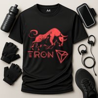 Tron Crypto Millionaire Bullrun Hodl Trx Token To The Moon! Gift Cooling Performance Crew T-Shirt