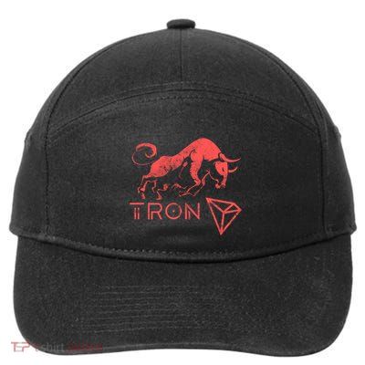 Tron Crypto Millionaire Bullrun Hodl Trx Token To The Moon! Gift 7-Panel Snapback Hat