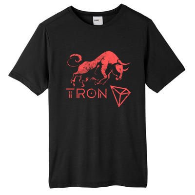 Tron Crypto Millionaire Bullrun Hodl Trx Token To The Moon! Gift Tall Fusion ChromaSoft Performance T-Shirt