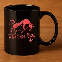 Tron Crypto Millionaire Bullrun Hodl Trx Token To The Moon! Gift 11oz C Handle Ceramic Mug