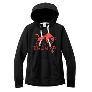 Tron Crypto Millionaire Bullrun Hodl Trx Token To The Moon! Gift Women's Fleece Hoodie