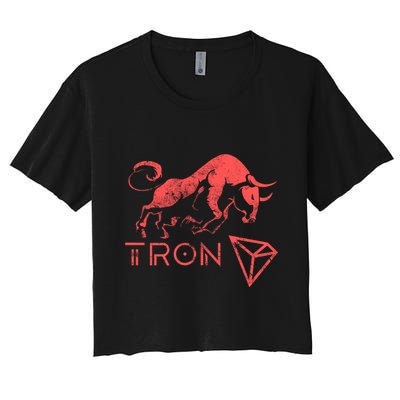 Tron Crypto Millionaire Bullrun Hodl Trx Token To The Moon! Gift Crop Top