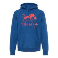 Tron Crypto Millionaire Bullrun Hodl Trx Token To The Moon! Gift Premium Hoodie