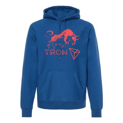 Tron Crypto Millionaire Bullrun Hodl Trx Token To The Moon! Gift Premium Hoodie