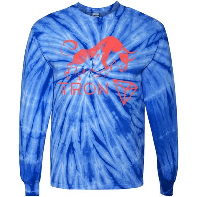 Tron Crypto Millionaire Bullrun Hodl Trx Token To The Moon! Gift Tie-Dye Long Sleeve Shirt