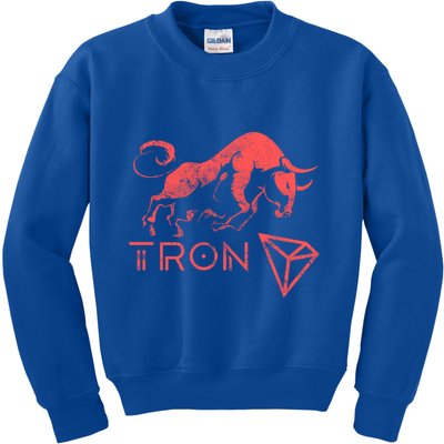 Tron Crypto Millionaire Bullrun Hodl Trx Token To The Moon! Gift Kids Sweatshirt