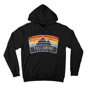 Telluride Colorado Mountain Vacation Art Graphic Tall Hoodie