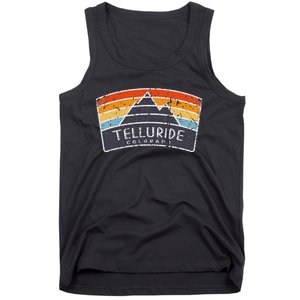 Telluride Colorado Mountain Vacation Art Graphic Tank Top