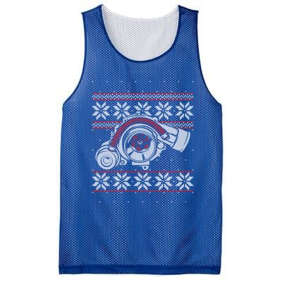 Turbo Car Mechanic Matching Ugly Christmas Racing Drifting Cool Gift Mesh Reversible Basketball Jersey Tank