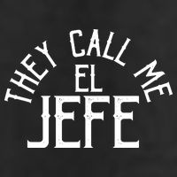 They Call Me El Jefe Spanish Boss Day Mexican 7 Panel Mesh Trucker Snapback Hat