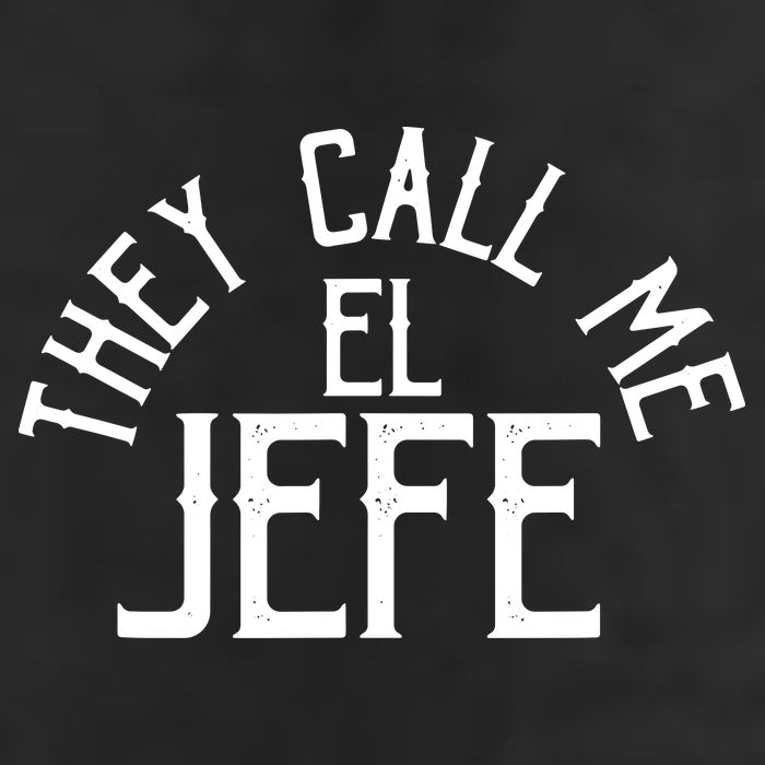 They Call Me El Jefe Spanish Boss Day Mexican 7 Panel Mesh Trucker Snapback Hat