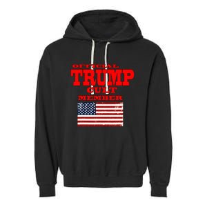 Trump Cult Member Garment-Dyed Fleece Hoodie