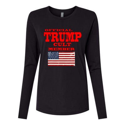 Trump Cult Member Womens Cotton Relaxed Long Sleeve T-Shirt