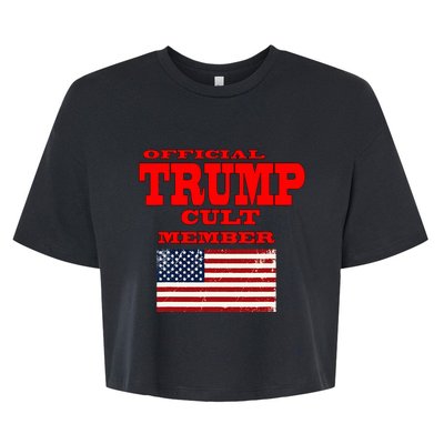 Trump Cult Member Bella+Canvas Jersey Crop Tee