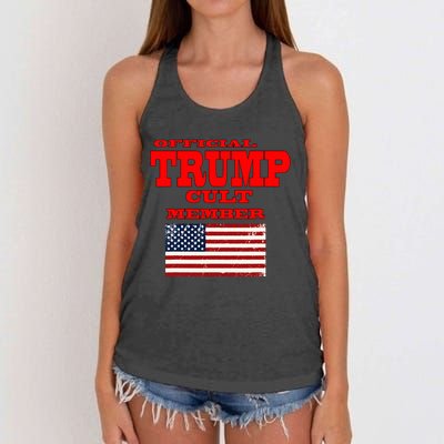 Trump Cult Member Women's Knotted Racerback Tank