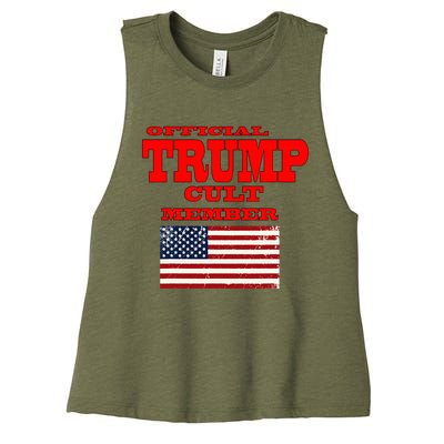 Trump Cult Member Women's Racerback Cropped Tank