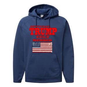 Trump Cult Member Performance Fleece Hoodie