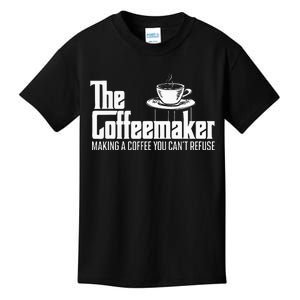 The Coffeemaker Making A Coffee You CanT Refuse Barista Kids T-Shirt