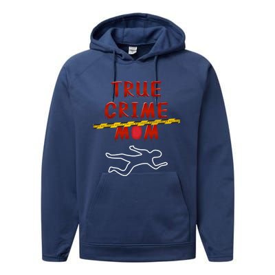 True Crime Mom Funny Podcast Lover Listener Junkie Addict Meaningful Gift Performance Fleece Hoodie