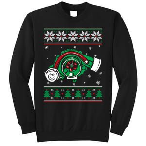 Turbo Car Mechanic Matching Ugly Christmas Racing Drifting Gift Sweatshirt