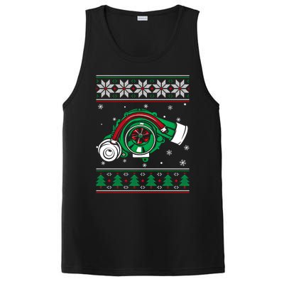 Turbo Car Mechanic Matching Ugly Christmas Racing Drifting Gift PosiCharge Competitor Tank