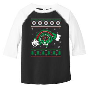 Turbo Car Mechanic Matching Ugly Christmas Racing Drifting Gift Toddler Fine Jersey T-Shirt