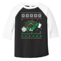 Turbo Car Mechanic Matching Ugly Christmas Racing Drifting Gift Toddler Fine Jersey T-Shirt