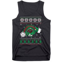 Turbo Car Mechanic Matching Ugly Christmas Racing Drifting Gift Tank Top