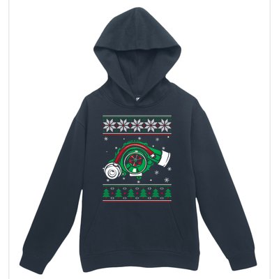 Turbo Car Mechanic Matching Ugly Christmas Racing Drifting Gift Urban Pullover Hoodie