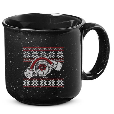 Turbo Car Mechanic Matching Ugly Christmas Racing Drifting Gift 15oz Campfire Ceramic Mug