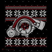 Turbo Car Mechanic Matching Ugly Christmas Racing Drifting Gift Drawstring Bag