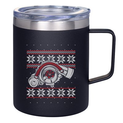 Turbo Car Mechanic Matching Ugly Christmas Racing Drifting Gift 12oz Stainless Steel Coffee Mug