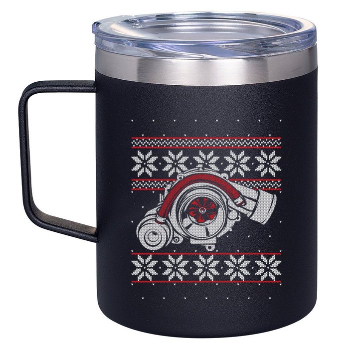 Turbo Car Mechanic Matching Ugly Christmas Racing Drifting Gift 12oz Stainless Steel Coffee Mug