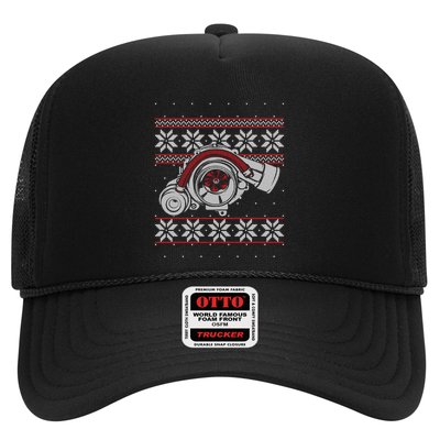 Turbo Car Mechanic Matching Ugly Christmas Racing Drifting Gift Trucker Hat
