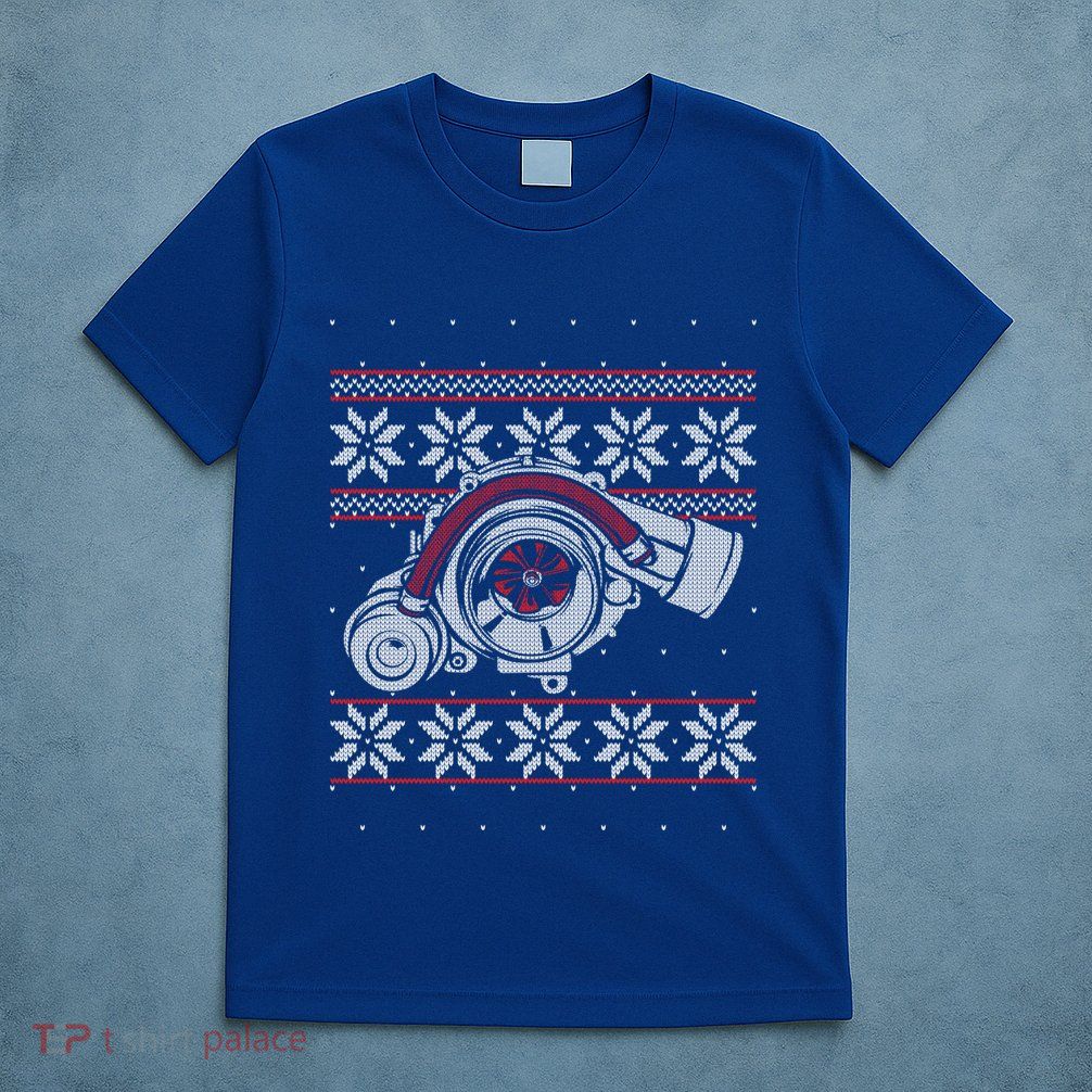 Turbo Car Mechanic Matching Ugly Christmas Racing Drifting Gift T-Shirt