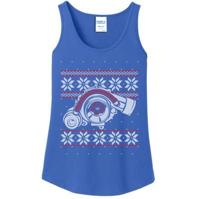 Turbo Car Mechanic Matching Ugly Christmas Racing Drifting Gift Ladies Essential Tank