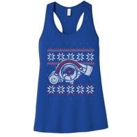 Turbo Car Mechanic Matching Ugly Christmas Racing Drifting Gift Women's Racerback Tank