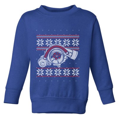 Turbo Car Mechanic Matching Ugly Christmas Racing Drifting Gift Toddler Sweatshirt