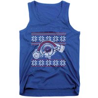 Turbo Car Mechanic Matching Ugly Christmas Racing Drifting Gift Tank Top