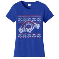 Turbo Car Mechanic Matching Ugly Christmas Racing Drifting Gift Women's T-Shirt