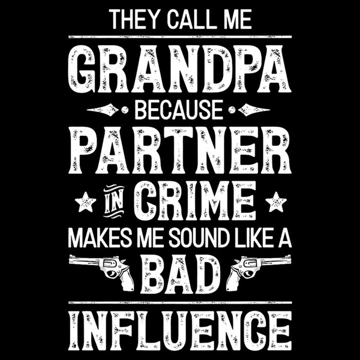 They Call Me Grandpa Partner In Crime Cooling Performance Crew T-Shirt