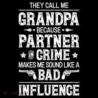 They Call Me Grandpa Partner In Crime Tall T-Shirt