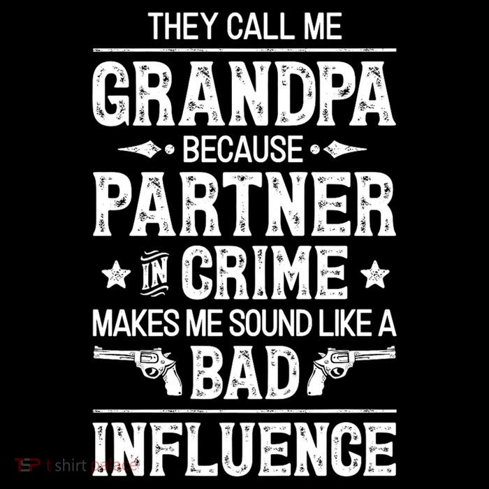 They Call Me Grandpa Partner In Crime Tall T-Shirt