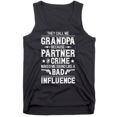 They Call Me Grandpa Partner In Crime Tank Top